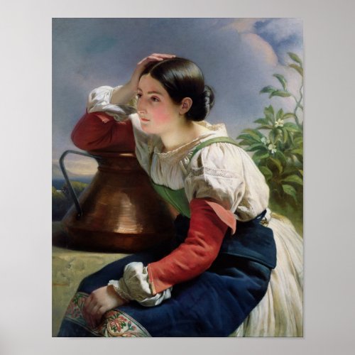 Young Italian at the Well c1833_34 Poster