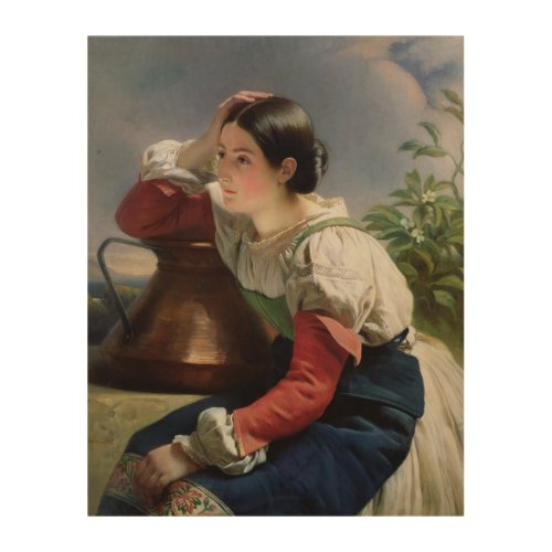 Young Italian at the Well c1833_34 Wood Wall Decor
