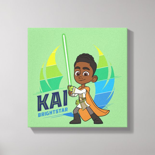 Young Jedi Adventures Kai Brightstar Canvas Print (Front)