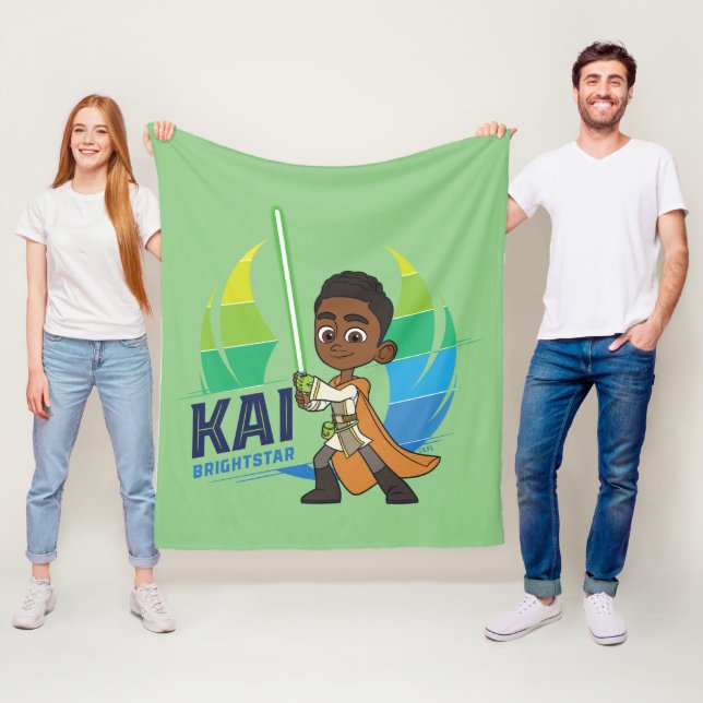 Young Jedi Adventures Kai Brightstar Fleece Blanket (In Situ)