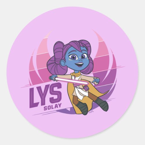 Young Jedi Adventures Lys Solay Classic Round Sticker