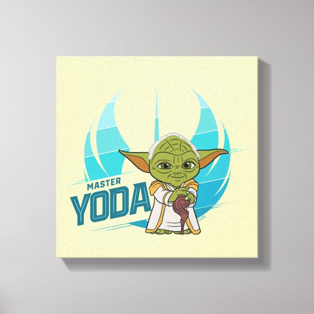 Young Jedi Adventures Master Yoda Canvas Print (Front)