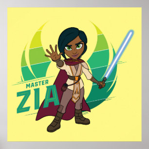 Young Jedi Adventures Master Zia Poster