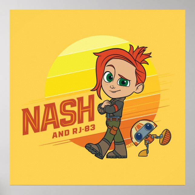 Young Jedi Adventures Nash & RJ-83 Poster (Front)