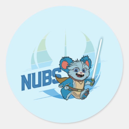 Young Jedi Adventures Nubs Classic Round Sticker