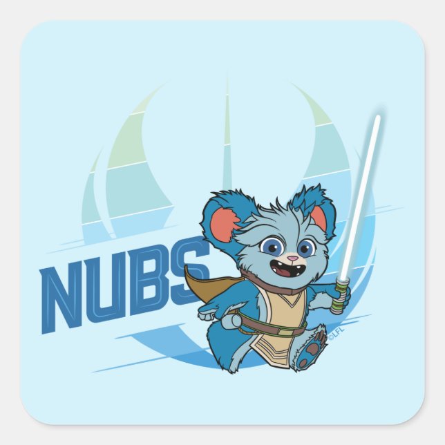 Young Jedi Adventures Nubs Square Sticker (Front)