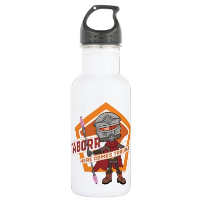 Star Wars Doodle Character Grid Stainless Steel Water Bottle White 17 oz.