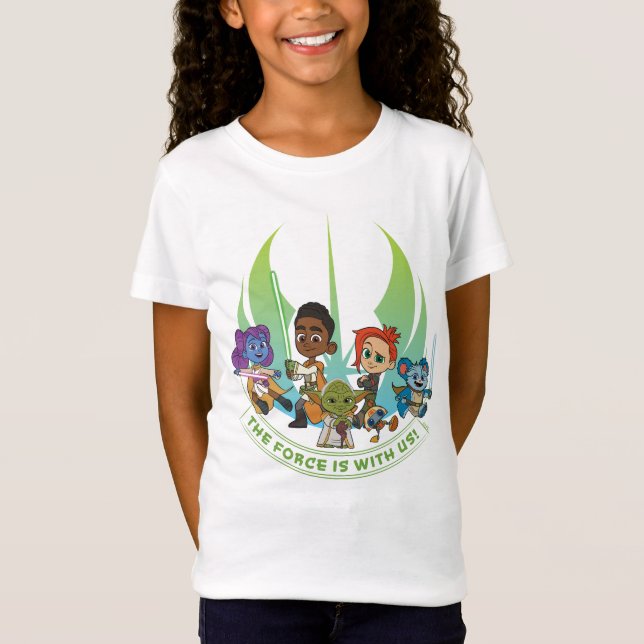 Young Jedi Adventures - The Force Is With Us T-Shirt (Front)