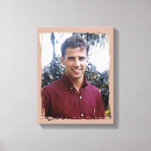 Young Joe Biden Canvas Print