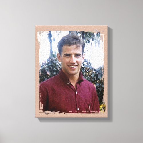 Young Joe Biden Canvas Print