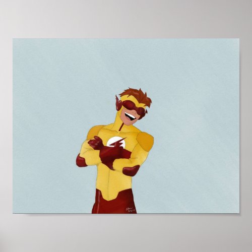 Young Justice Wally West Poster