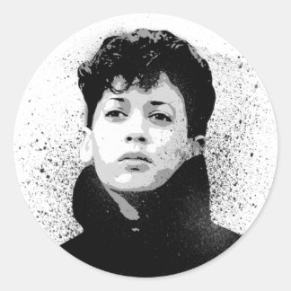 Young Kamala Harris Graffiti Art Classic Round Sticker