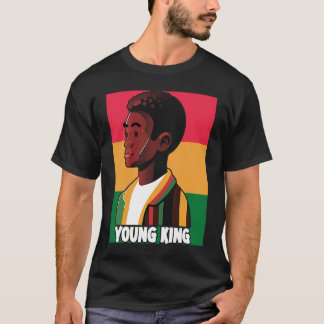 Young King Black Youth Black Excellence Black Pri T-Shirt
