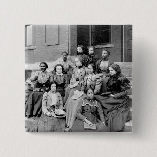 Young Ladies at Fisk, 1890s Button