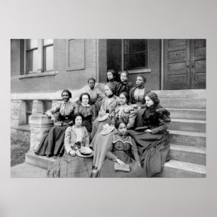 Young Ladies at Fisk, 1890s Poster