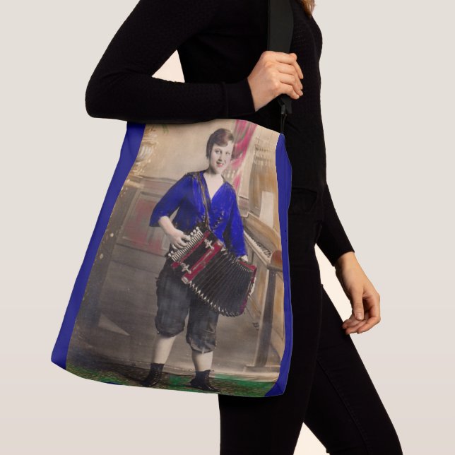 young lady accordionist crossbody bag (Close Up)