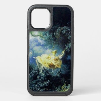 Young Lady And Swing In Nature Blue Yellow Iphone by bulgan_lumini at Zazzle