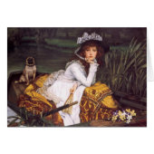 Young Lady & Her Pet Pug in a Boat by James Tissot (Front Horizontal)