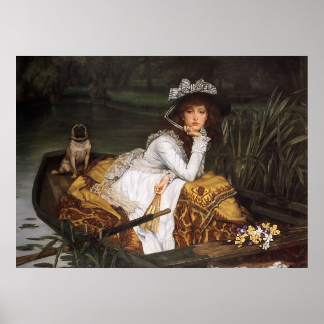 Young Lady In A Boat Poster (Front)