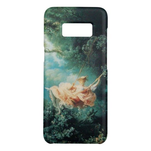 YOUNG LADY ON THE SWING IN NATURE Green Pink Case_Mate Samsung Galaxy S8 Case