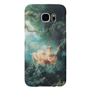 YOUNG LADY ON THE SWING IN NATURE Green Pink Samsung Galaxy S6 Case