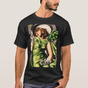 Young Lady With Gloves Painting By Lempicka T-Shirt