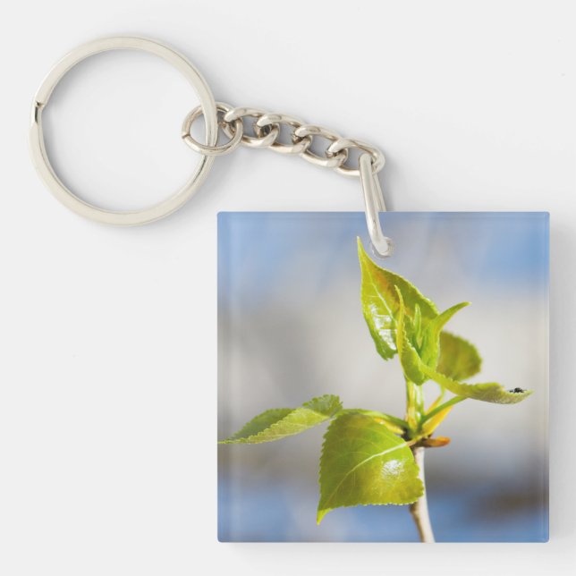 Young leaves keychain (Front)