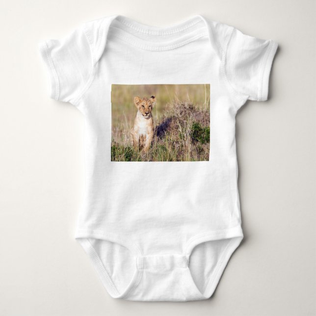 Young lion baby bodysuit (Front)