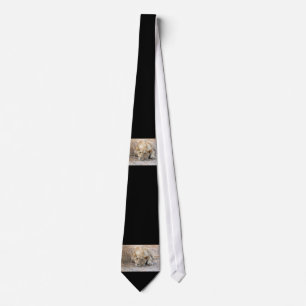 Young lion neck tie