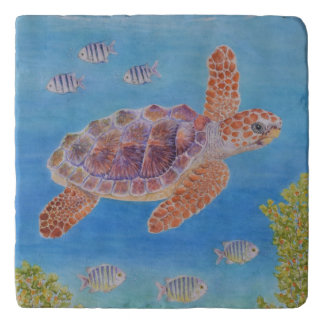 Young Loggerhead Sea Turtle Trivet