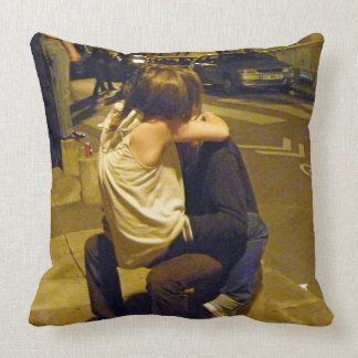 Young Love, Paris Throw Pillow