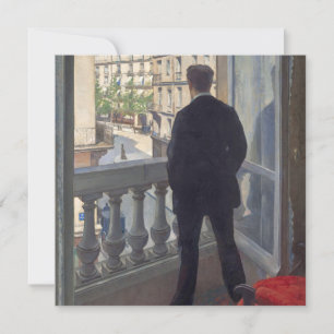 Young Man at His Window by Gustave Caillebotte