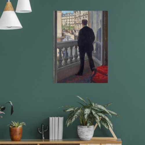 Young Man at His Window by Gustave Caillebotte Poster