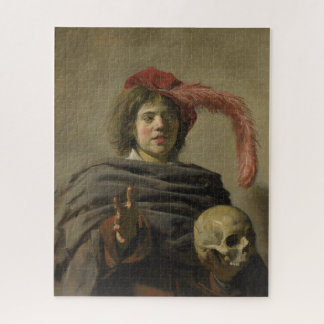 Young Man with a Skull Classic Art Jigsaw Puzzle