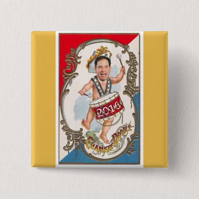 Young Marco Rubio 2016 Button (Front)