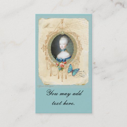 Young Marie Antoinette Business Cards