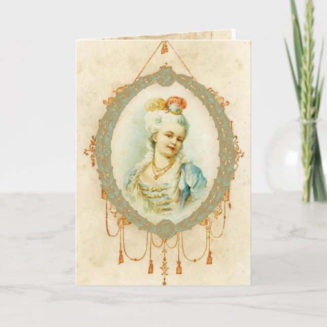 Young Marie Antoinette Portrait Card (Front)