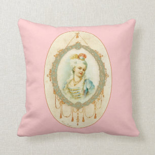 Young Marie Antoinette Portrait Throw Pillow