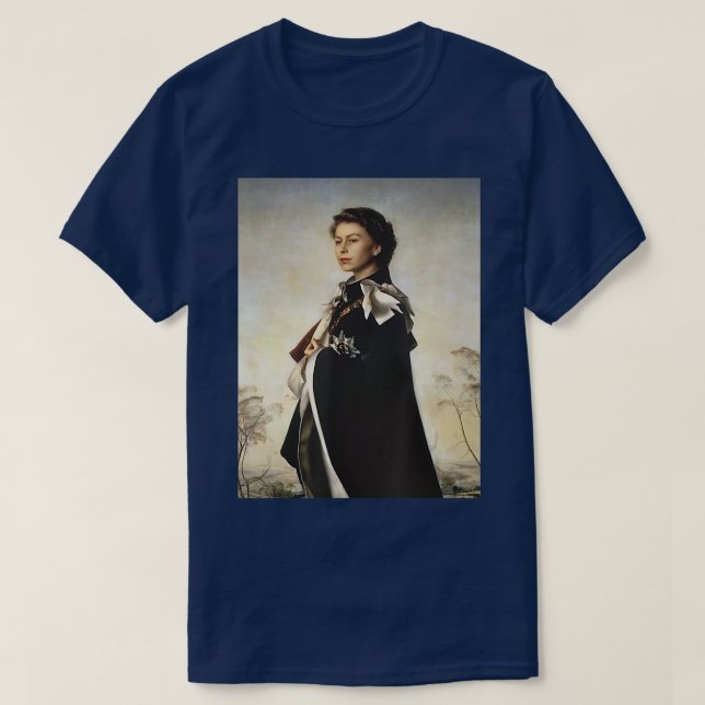 Young Monarch - Queen Elizabeth II T-shirt  (Design Front)