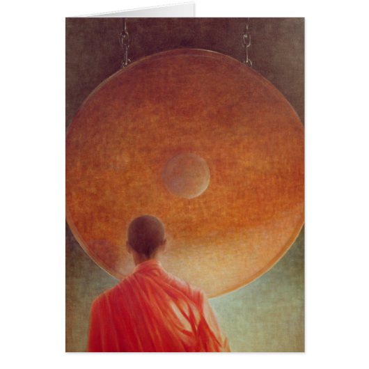Young Monk with Gong Cards (Front)