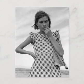 Young Mother in California 1937 Postcard