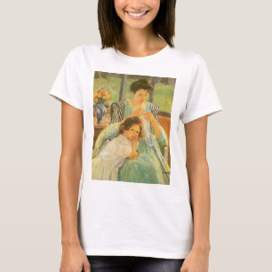 Young Mother Sewing by Mary Cassatt, Vintage Art T-Shirt