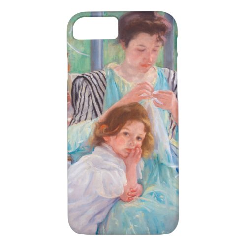 Young Mother Sewing Mary Cassatt iPhone 87 Case