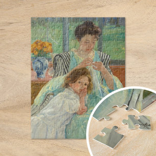 Young Mother Sewing Mary Cassatt Jigsaw Puzzle