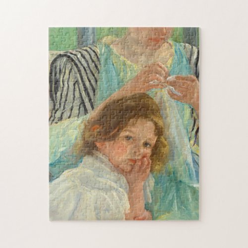 Young Mother Sewing Mary Cassatt Jigsaw Puzzle