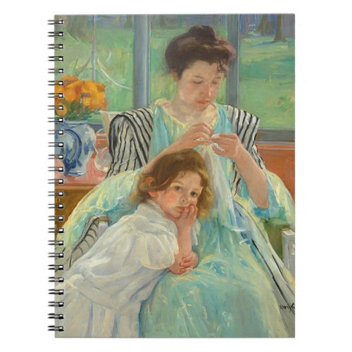 Young Mother Sewing Mary Cassatt Notebook