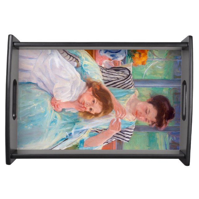 Young Mother Sewing, Mary Cassatt Serving Tray (Front)