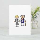 Young Old Gay Wedding Invitation (Standing Front)