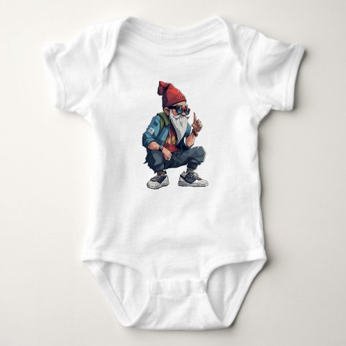Young Old Man  Baby Bodysuit