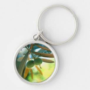 Young Olive On A Branch Keychain